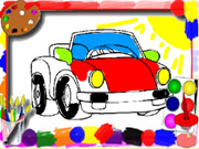 Cartoon Cars Coloring Book