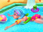 Galaxy Girl Swimming Pool